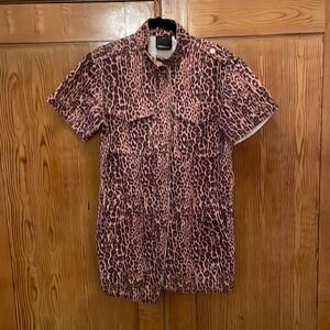 C/Meo Collective Reiterate Dress - Brown Leopard Size Small